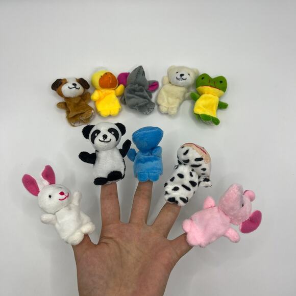 Unbranded Other - 10 PCS Finger Puppets Set Mini Stuffed Animals Finger Puppet for Storytelling